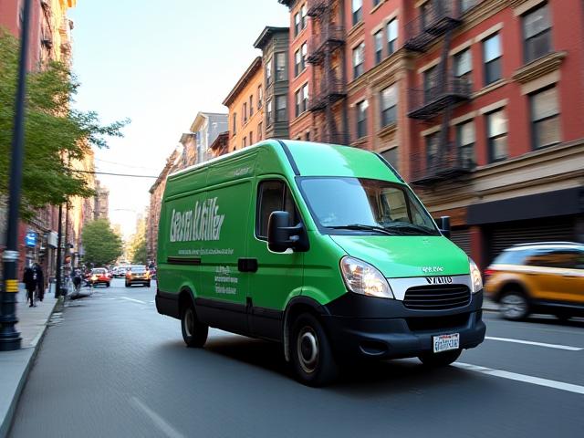 Urban last-mile delivery operations in the Bronx, New York City